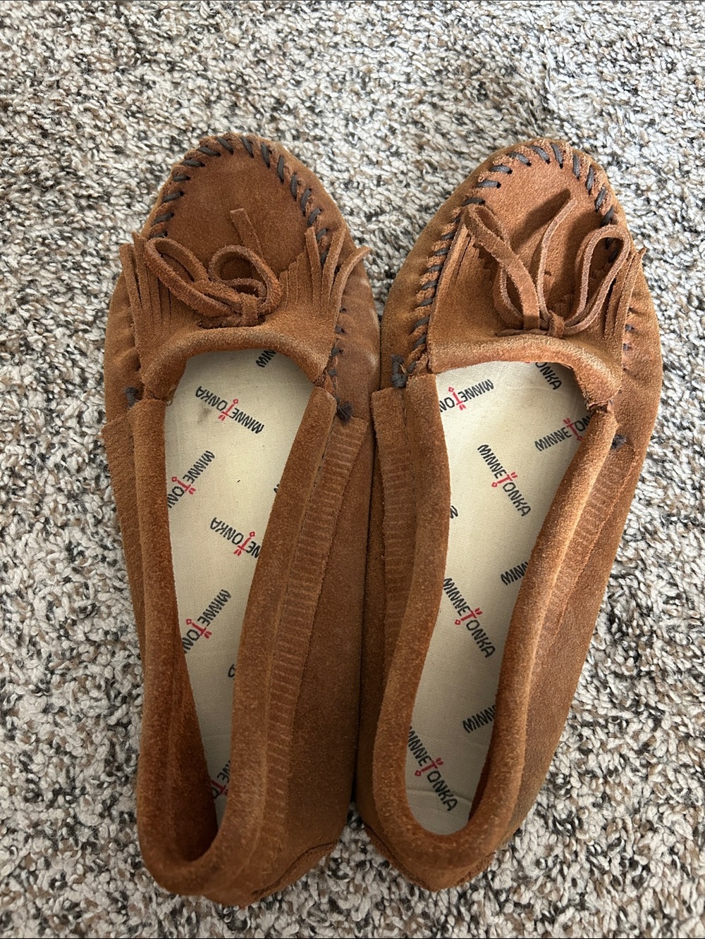 Minnetonka Men's Suede Moccasin Loafers - Brown